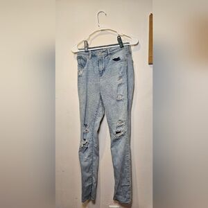 Distressed Light Blue Women's Jeans